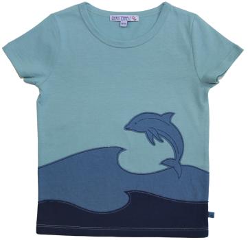 T-Shirt mit Delfin aus Bio-Baumwolle von Enfant Terrible